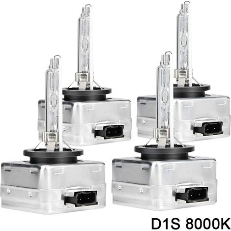 D1S 8000k Ampoule Xénon HID LED Lampe de Rechange pour 12V 35W Voiture Phare Avant,lot de 4 (1/5)