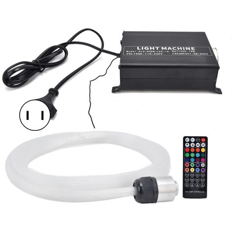 Kit lampe fibre optique RGBW 40 touches télécommande plafond étoilé décoration intérieure bar KTV 100-240V (1/5)