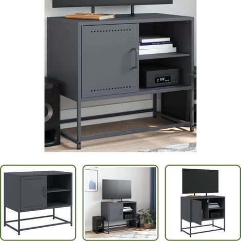 Stahl - TV-Schrank Anthrazit 68x39x60,5 cm Stahl (1/5)