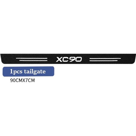 (1 pièce XC90) Autocollants anti-rayures en fibre de carbone pour l'intérieur de votre voiture Volvo XC90. Accessoires auto : ruban adhésif de protection pour seuil de porte. (1/4)