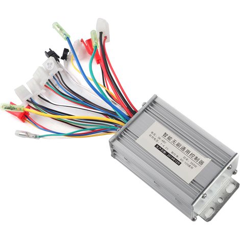 Contrôleur Moteur Sans Balais Universel 36-48V 350W Alliage Aluminium Argent pour Vélo Électrique (1/5)