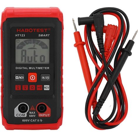 Digitales Multimeter-Set mit 4000 Zählern, intelligenter, hoher Genauigkeit, automatischer Bereichswahl, Ohm, Ampere, Volt, berührungslos.