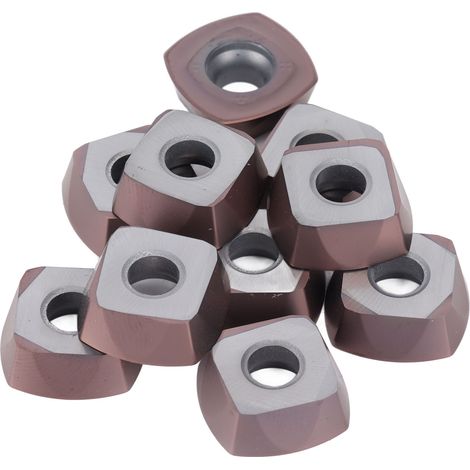 10 Plaquettes Carbure SDMT150512 Revêtues pour Tournage Finition, Lames CNC, Outils de Tour, Lot de 10, Finition Précise (1/5)
