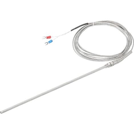 Thermocouple Sonde Imperméable Température Contrôleur Capteur Inoxydable Acier 32 à 1112°F (0 to 600°C) 5x250mm 10ft (1/5)