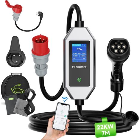Electric Car Charger, 22KW EV Charger Type 2 (1/5)