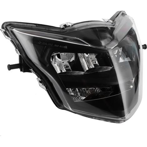 Phare LED Moto 12V Puissant, Optique Transparente pour Yamaha LC135 V2-V6, Projecteur Avant Haute Luminosité, Modification Éclairage Blanc (1/5)