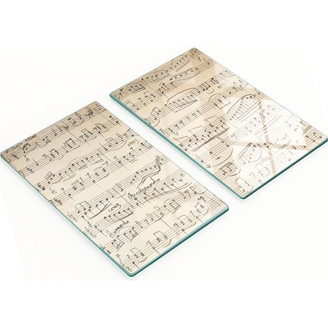 Tableros decorativos multifuncionales de vidrio templado para cocina, 2x30x52 cm.
