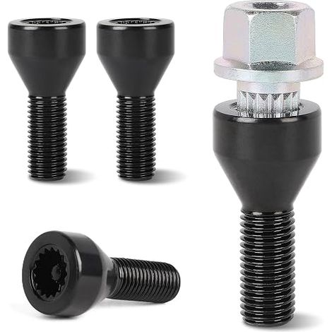 Car Wheel Lock Bolt M12 × 1.5 with Security Nut (1/5)