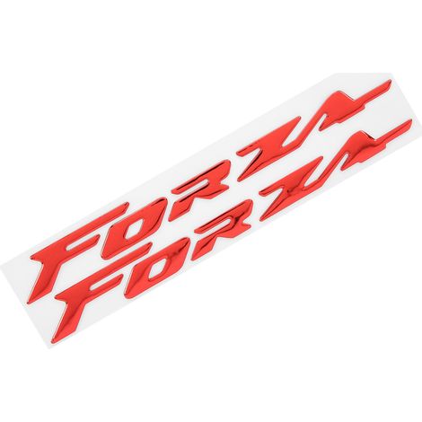 Paire d'autocollants d'emblème 3D pour carrosserie moto Honda FORZA 300 125 250, Rouge (1/5)