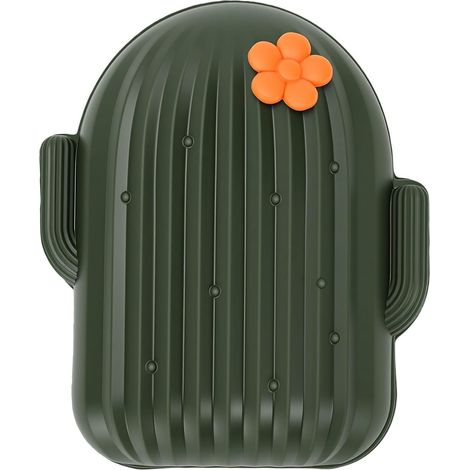 Plant-Shaped Soap Dish with Lid and Drainage Holes (1/5)
