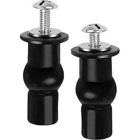 2 Pièces Fixation Abattant WC,Fixation Cuvette WC,Fixation Abattant WC Universel,pour Siège de Toilette,Matériau en Caoutchouc (Style 1) (1/5)
