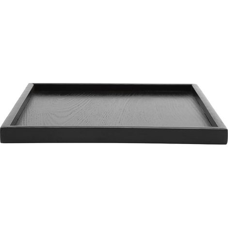Plateau Carré - Bois Massif - Pour Service Thé Café Snacks - 30 x 30 cm - 1 Pièce (1/5)