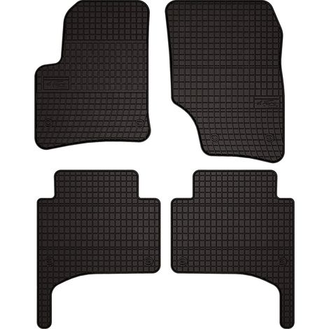 Tappetini in gomma per auto per: Volkswagen Touareg I SUV (2002-2010) - neri, su misura