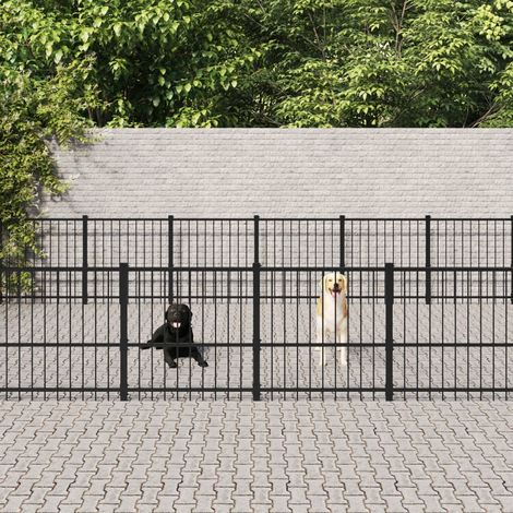 Teenpull – Outdoor-Hundezwinger Stahl 32,93 m² (1/5)