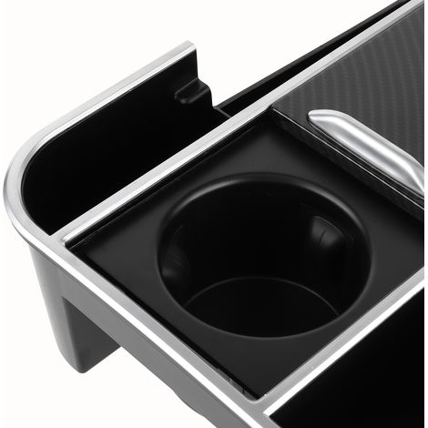 Rangement pour Land Rover Discovery Sport 2020 : Boîte de rangement multifonctionnelle avec texture fibre de carbone pour l’accoudoir. (1/5)