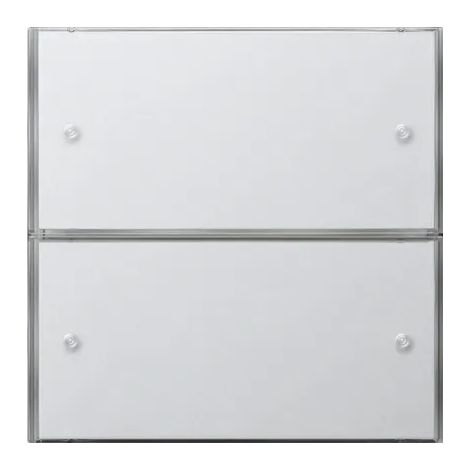Gira Sensor táctil 3 Komfort 2f KNX Interruptor plano Blanco puro [2032112], 2032 112