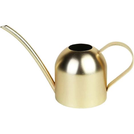 Arrosoir à bonsaï pour une utilisation intérieure et extérieure, en acier inoxydable, pour plantes d'intérieur (doré, 500 ml) (1/5)