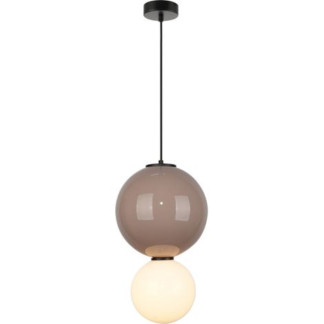 Suspension LED Pieve marron italux PND-95221-1L-BR (1/4)