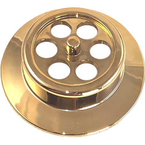 McAlpine BATHGRID-GP Bath Overflow Grid Gold Plated