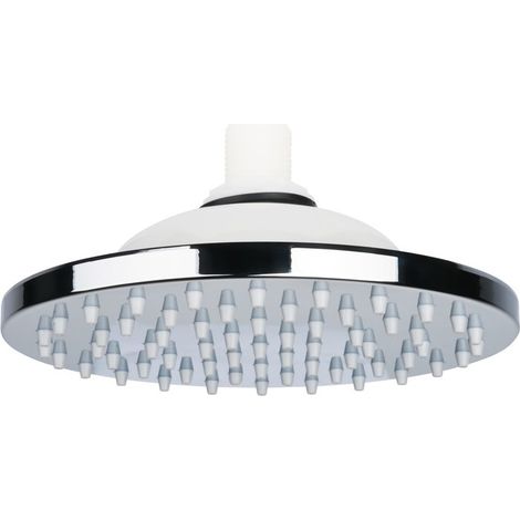 Leda – Douche de tête en acier inoxydable – Forme ronde – 200mm – Pour installations professionnelles – Résistante à la corrosion