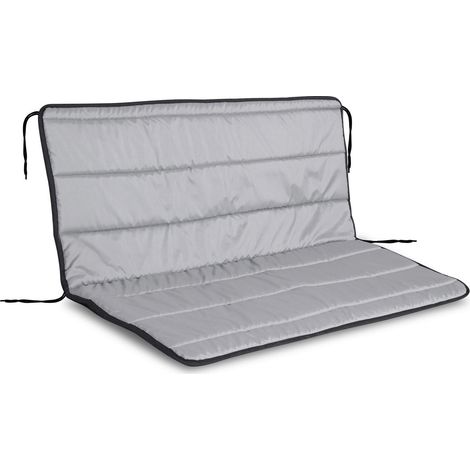 Set di cuscini da giardino in schiuma, 100x50x50 cm, grigio scuro.