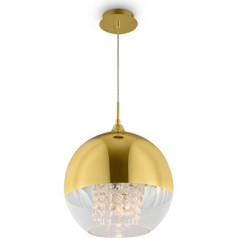 Lampada pendente Pendant in Metallo Fermi Oro (1/4)
