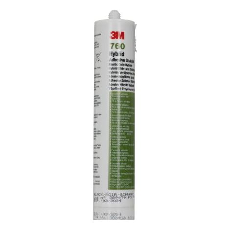 Mastic 3M 760 UV, Noir, Cartouche 295 ml, +100°C max ( Prix pour 1 )