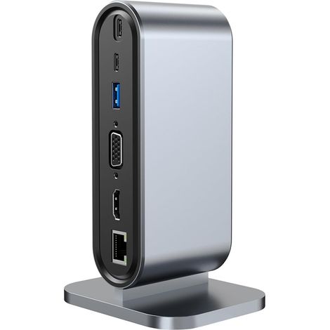 USB C Hub 12 in 1, USB C Adapter für MacBook Pro/Air, HDMI 4K VGA PD 100W Ethernet SD/TF Audio USB 3.0/2.0, für iPad Pro m1, XPS,Pro7/Pro X Chromebook Samsung Huawei,Portabler PC (1/4)