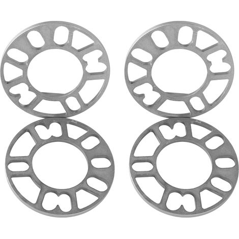 4 Pièces Entretoises Roue Universelles Alliage Alu, Élargisseurs Voie 8mm Cales Écartement Jantes 4/5 Trous, Compatible 4x100 4x114.3 5x100 5x108 5x114.3 5x120, Améliorent Stabilité Apparence Auto (1/5)