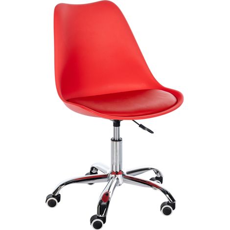 Sgabello da lavoro Laflin rosso
