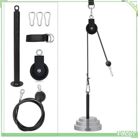 Attachement poulie machine à câble - FAFEICY - Type 1/2/3/4 - Câble 2 m - Rotation 360° - Corde nylon & poignée caoutchouc (1/5)