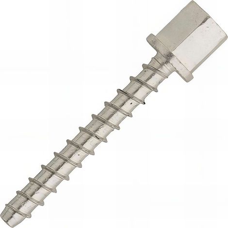 100 pitons femelles M8, support béton avec vis, ETE option 1 - acier zingué (1/2)
