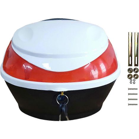 Motorbike Storage Case Motorcycle Rear Storage Box Secured Lock Buckle Sturdy Travel Motorcycle Trunk for Snacks Storage (1/5)