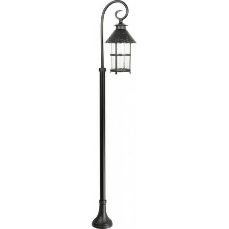 Lampione da esterno Toledo retro 166cm E27 nero IP23 (1/5)