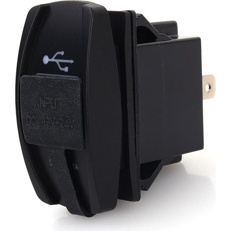 Chargeur de voiture LED double USB, augmente la surcharge, sûr à utiliser, facile à fournir avec couvercle de protection, pilote pour