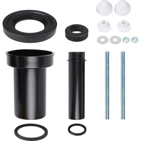 Andyou – Kit de raccordement pour WC suspendu – Diamètre évacuation 90mm – Longueur 18,5cm – Matériaux PE-HD et PP – Compatible bâti-supports Duofix
