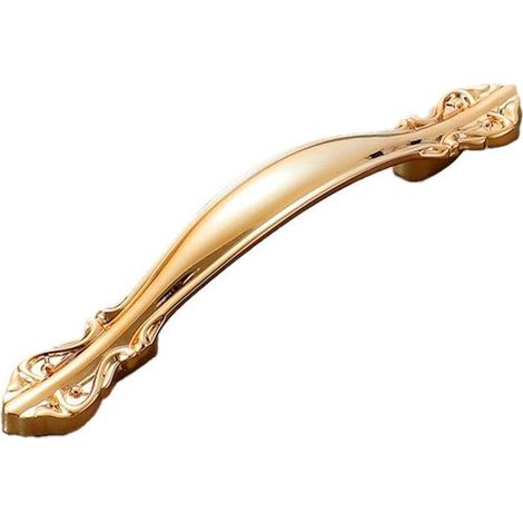 Poignée de porte de tiroir légère et luxueuse en cuivre pur et laiton européen et américain A-64mm (1/5)
