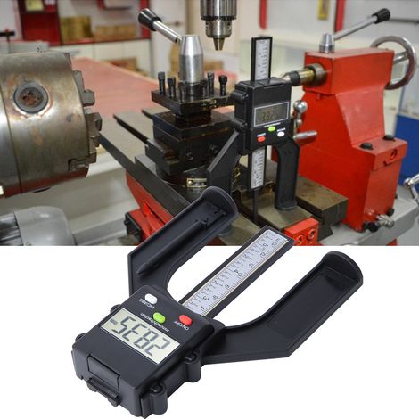 1 jauge de profondeur numérique magnétique LCD de 80 mm pour le travail du bois, règle de mesure manuelle (1/5)