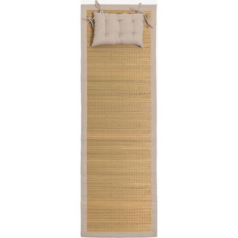 SKLUM Strandmatte mit Kissen Neila Beige Tapioca