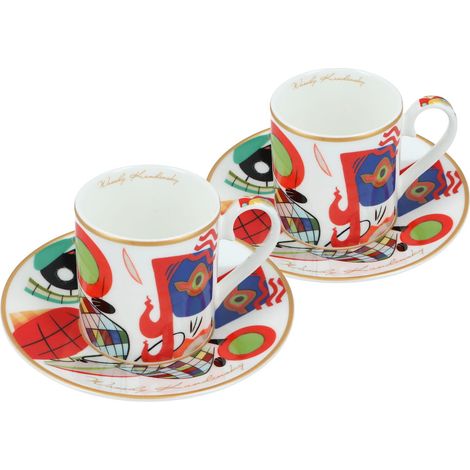 Carmani, 2 tazzine da caffè espresso - Wassily Kandinsky/Muse (1/5)