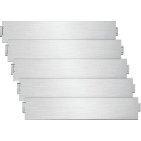 SWANEW 10M Rasenkante 100x18cm langlebig Garten Wegbegrenzung Verzinkt Gartenpalisade Pflanzen