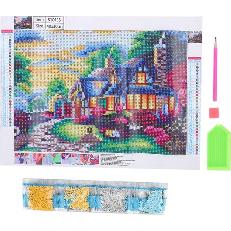 Kit de peinture diamant DIY 40x30cm, décoration artisanale pour chambre et salon, loisir créatif manuel (1/5)