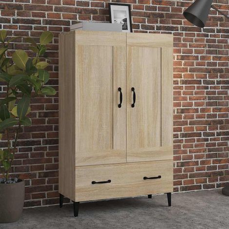 Beyamis Highboard Chêne  70x31x115 cm Bois d'ingénierie (1/5)