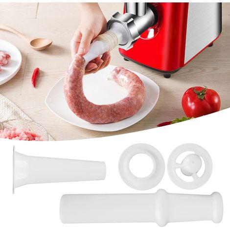 Accesorio universal para embutir salchichas y rellenar alimentos para la picadora de carne Kubbe de 2,25 kg (5 lb). (1/5)