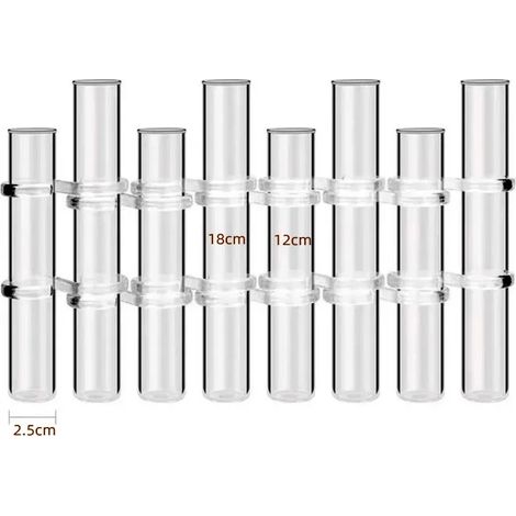 Vases créatifs en tubes à essai transparents, supports pour plantes hydroponiques, décorations pour la maison et le bureau