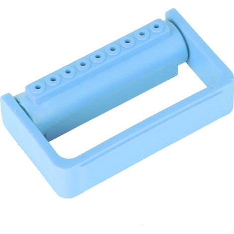 Boîte de stérilisation 9 alvéoles pour fraises dentaires, porte-instruments autoclavable, outil de soins bucco-dentaires, bleu clair (1/5)