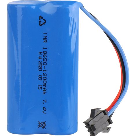 Batterie Li-ion 7,4V 1200mAh pour Voiture Télécommandée RC - Haute Capacité