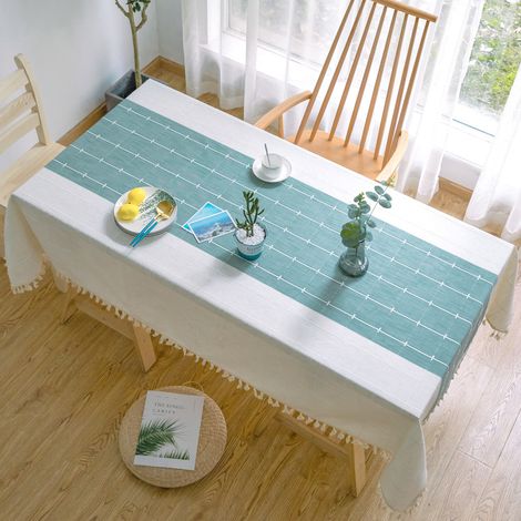 Nappe rectangulaire pour la décoration de la salle à manger et de la cuisine, 140 x 260 cm (1/5)