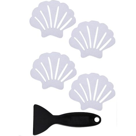 Blanc Lot de 24 Autocollants antidérapants pour Baignoire, Baignoire, Douche
