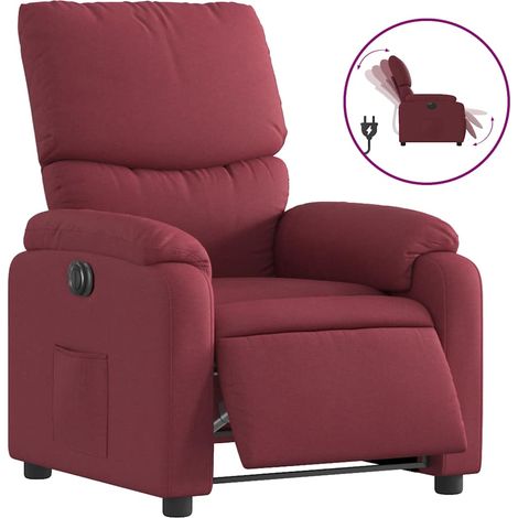Maison Exclusive - Relaxsessel Elektrisch Weinrot Stoff